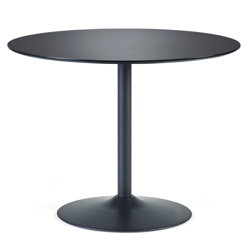 Hillegier Round Dining Table with Steel Base