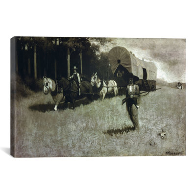 'Scouting with Daniel Boone' by Norman Rockwell Painting Print on Wrapped Canvas