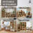 6-Cube Storage Organizer Shelf, Home Storage Shelf Divider w/ Back, 11-Inch Storage Bookcase, Natural Oak -2096776200-2096776202