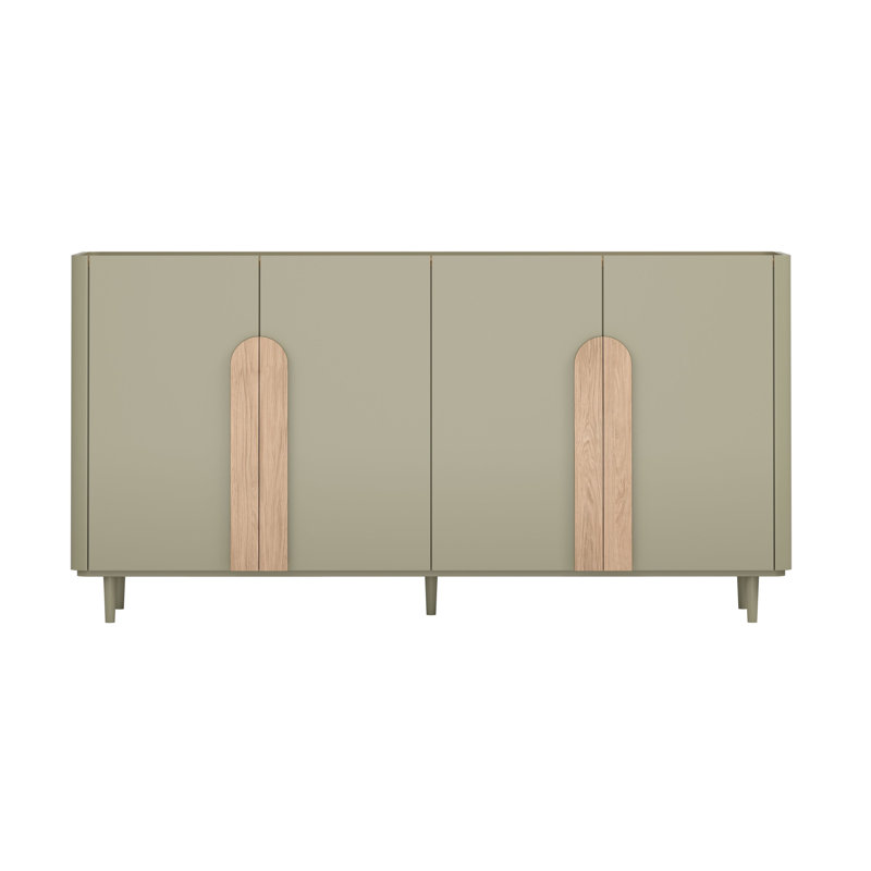 Sadeen 200cm Sideboard, Green/Brown