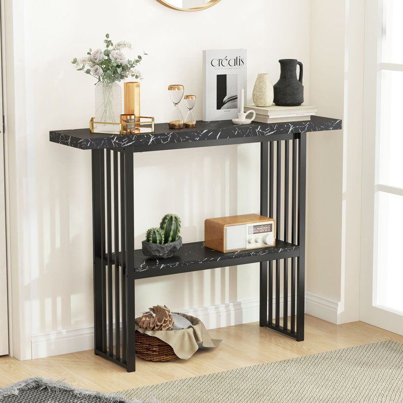 Byersville 120cm Console Table, Black, Black