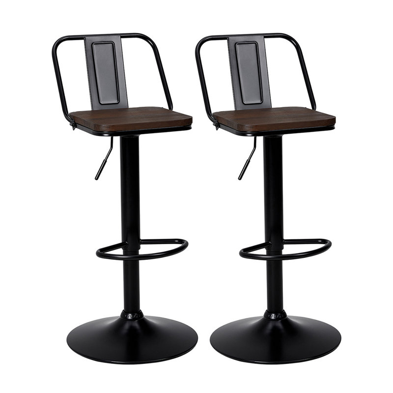 Aelicia Adjustable Height Counter Stool with Metal Frame