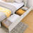Queen Size Upholstered Bed Frame With 4 Drawer,Multifunctional Storage Bed Frame With Solid Wood Headboard-1649657092