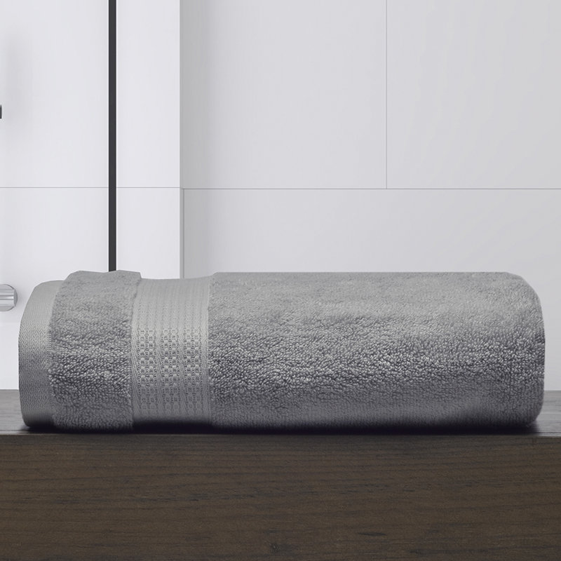 Serviette de bain 100% coton super douce, Argent