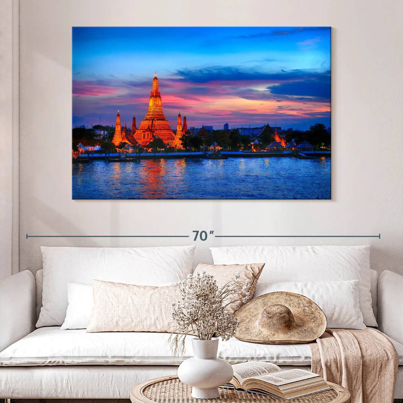 Javetta Twilight At Arun Temple, 34" H x 51" W