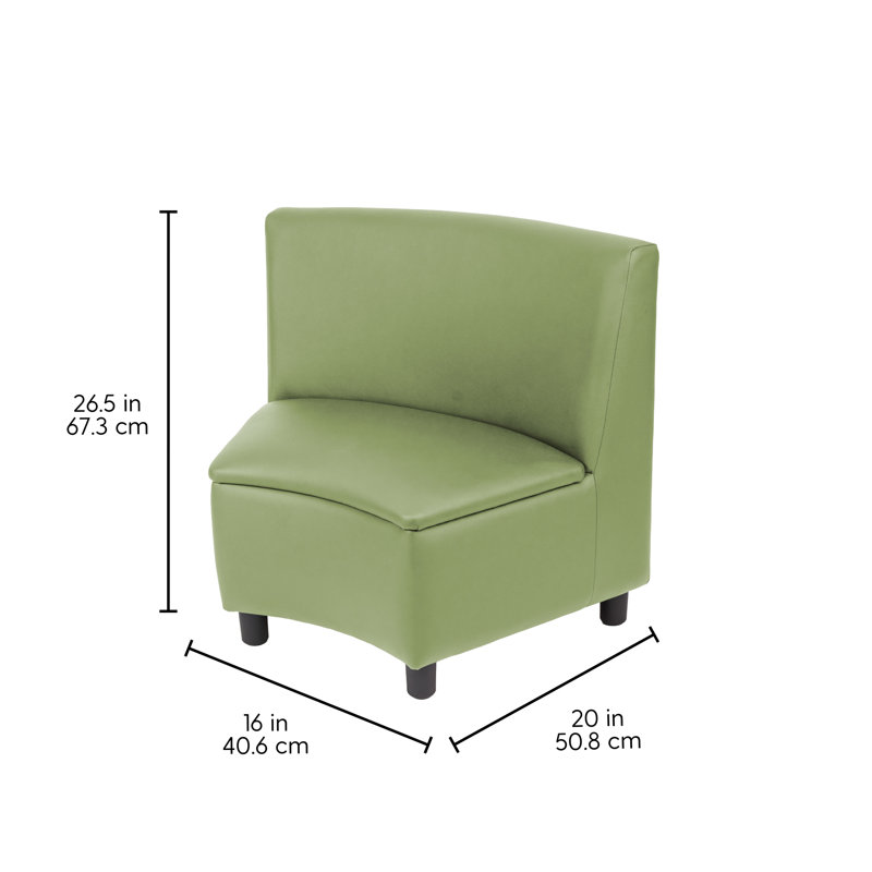 Fauteuil modulaire Kid Comfort, Vert fougère