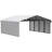 Steel Carport With 2 Side Wall Kits, 20X20X7-100015466-128965726