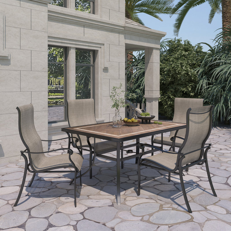 Markus 4 - Person Patio Dining Set with Rectangular Table