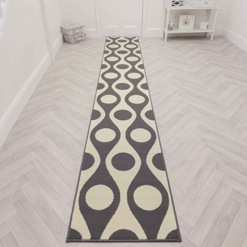 Runner Geometric Shapes Area Rug, Runner 60 x 150 cm