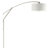 Jamison Chrome Alloy Drum Shade Adjustable Arc Floor Lamp
