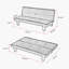 Canapé sans accoudoirs 64,57 po Madray-1604442347-1604442346
