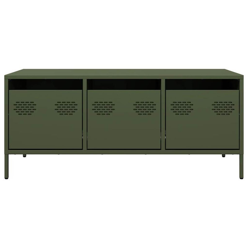 Antionett Coffee Table with Storage, Olive Green