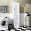 Armoire à linge avec 1 armoire de rangement et 1 tiroir - blanc