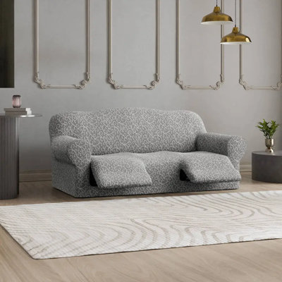 Housse pour canapé inclinable extensible 3 places - Qualité et style haut de gamme - Collection Jacquard