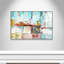 «Bola Color Block Splash» par Nan - reproduction de cadre flottant sur toile-63625983-63625984