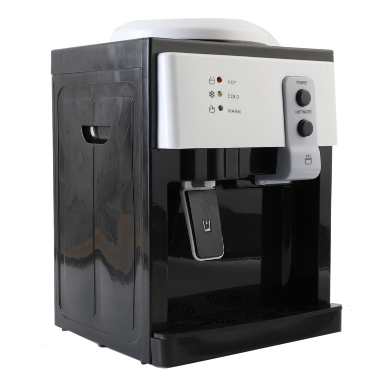 DOMINTY Electric Water Dispenser Color: Black/White YSJ-LMJPQ-US02SM