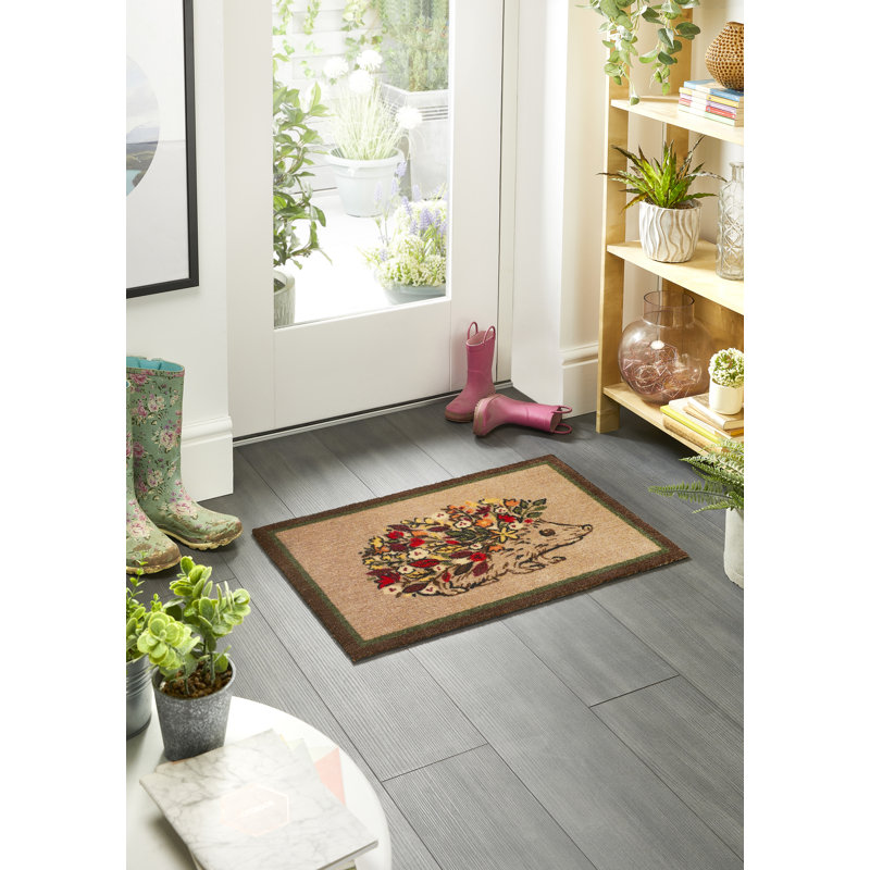 Nylon My Floral Hedgehog Indoor Mat