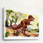 Angry Tyrannosaur - Graphic Art on Canvas