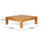 Ensemble de causeuse et de table basse avec accoudoir à droite Hanoi-69842616-69842615-100557259