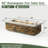 60" Rectangular Concrete Propane Gas Fire Pit, 60000 BTU