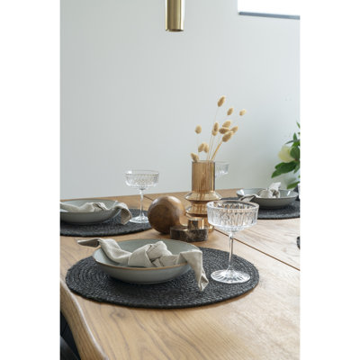 Almere Jute Solid Colour Round Placemat