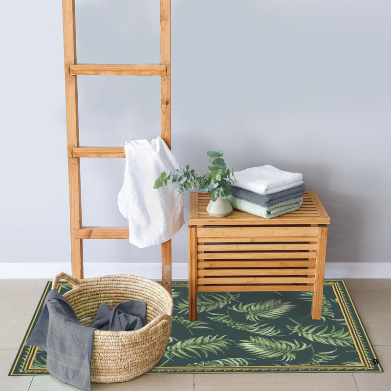 Chickerell Non-Slip Floral Doormat, 65 x 85 cm