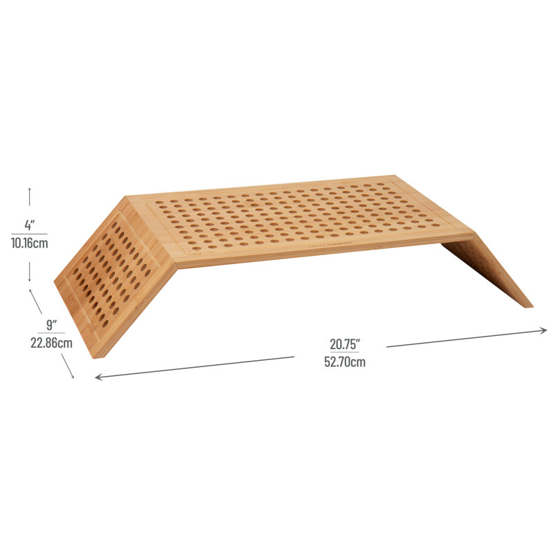Lattice Collection Bamboo Monitor Stand