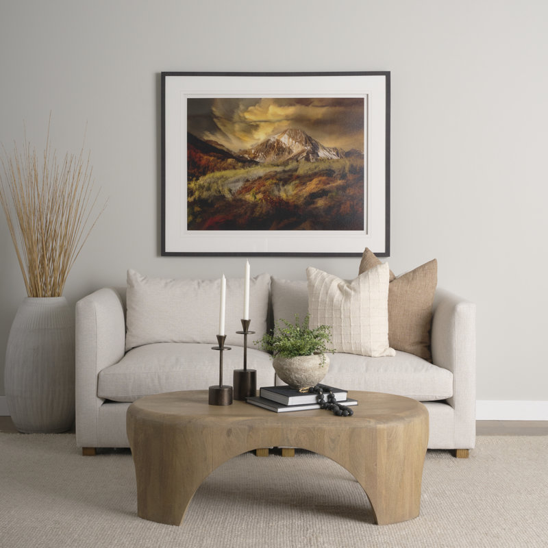 Shima Oval Coffee Table, Brown