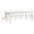 Gilvira Extendable Rectangular Dining Table With 6 Side Chairs Upholstered Bench And Buffet