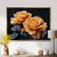Monochromes roses noires et jaunes Bloom I - Roses, art mural-1802137400-1802137406