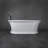 61" x 30" Freestanding Soaking Solid Surface Bathtub