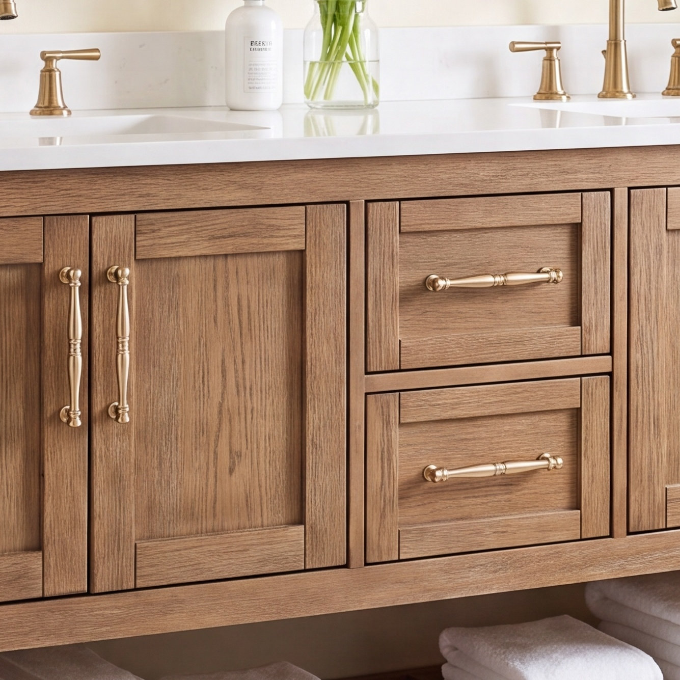 Crawford Bar Cabinet Pull, 3.75", Golden Champage