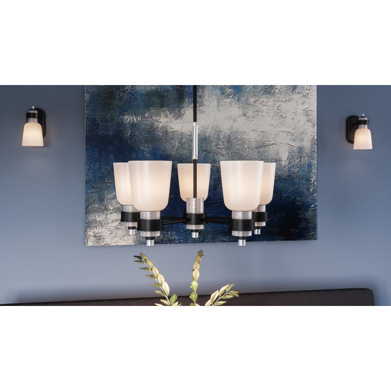 Lustre classique/traditionnel ombré 3 lumières Fleischmann, 5