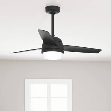 Black + Decker 52 3-Blade Ceiling Fan with Light Kit and Remote -  Mahogany/Natural Wood