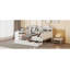 Lit de jour en bois avec 3 tiroirs, ports USB et bureau-1072545842