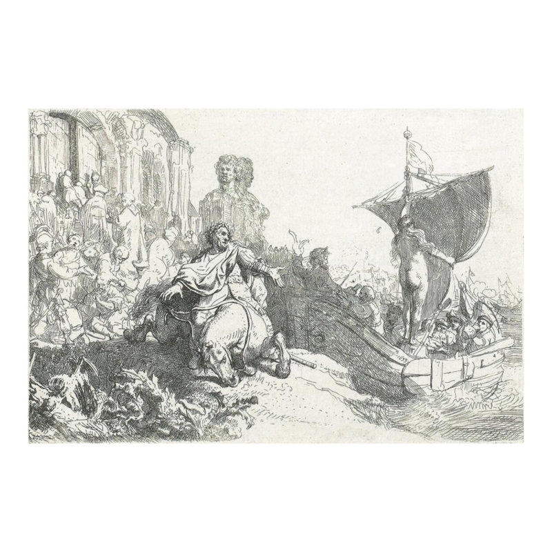 «The Ship of Fortune» par Rembrandt van Rijn - Estampe numérique, H 16 po x l 20 po