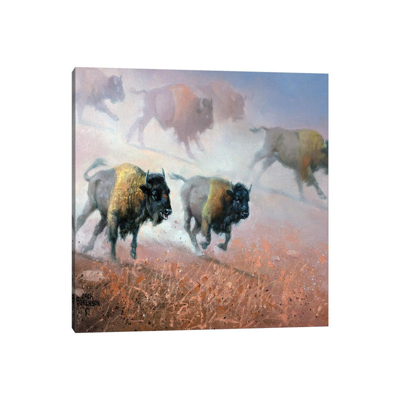 Plains Thunder by Jack Sorenson - Wrapped Canvas Print, 30.48cm H x 30.48cm W