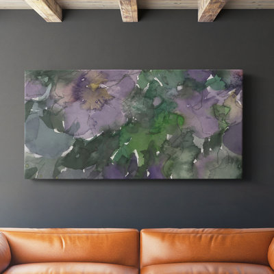 Langage des violettes II - Toile tendue avec châssis - Prêt à accrocher