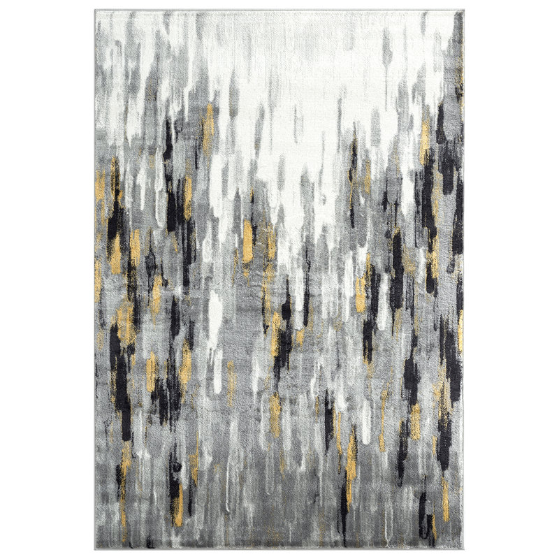 Mikkelson Abstract Indoor Rug, Rectangle 5'3" x 7'6"