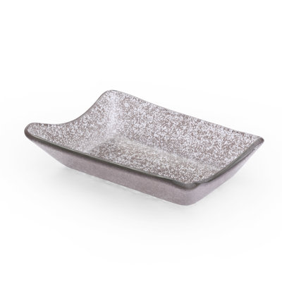 Isenberg Aqua Glass Rectangular Bowl