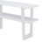 Narrow Console Table with Marble Effect Top, Retro Entryway Table with Open Shelf-618265047