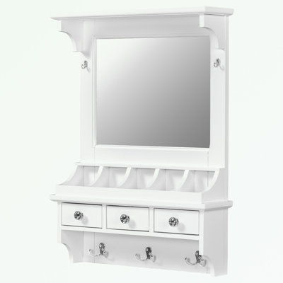 Meuble-lavabo flottant avec grand miroir et tiroir