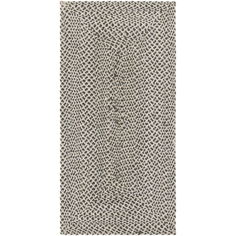 Tapis contemporain Aideen - gris, Tapis de couloir 2 pi x 4 pi 1 po