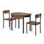 Table de salle à manger moderne et compacte, en bois aggloméré, style rustique pour les petites cuisines