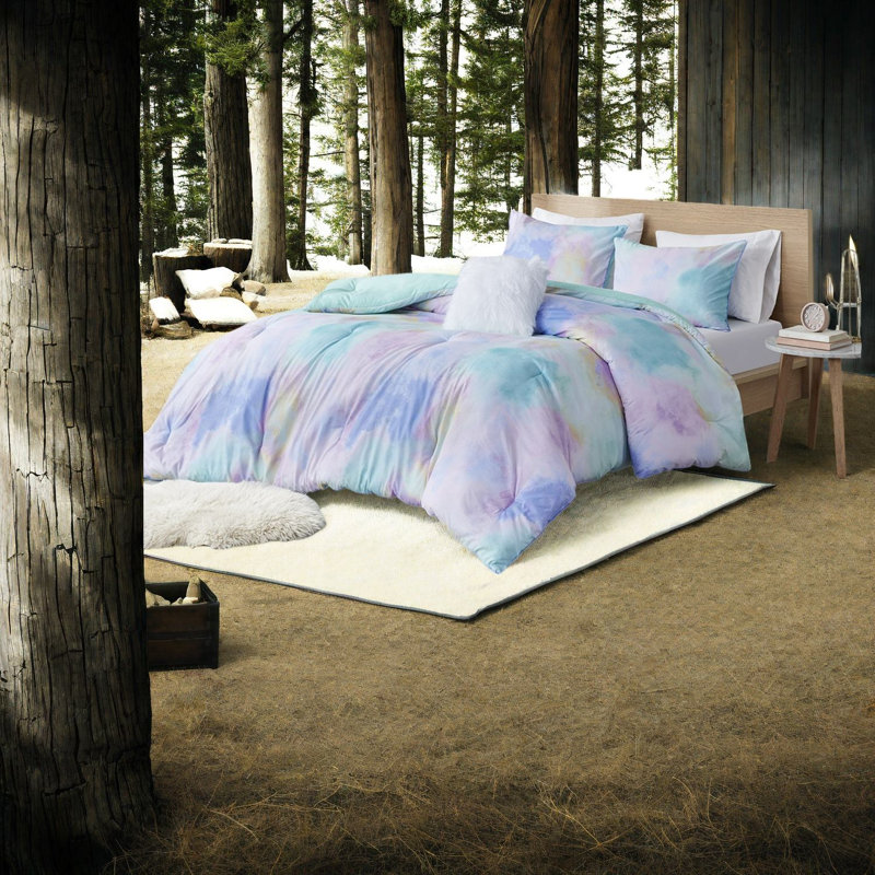 Dreamy Watercolor Bedding Sets, Hypoallergenic Polyester, Artistic Bedroom Decor