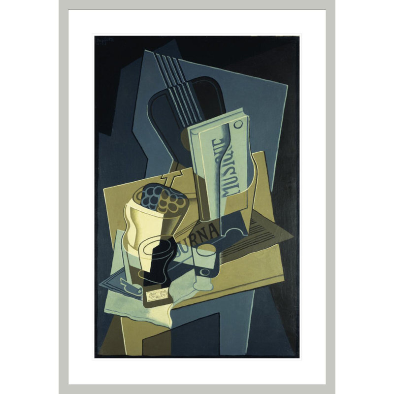 «Music Book 8127» par Juan Gris, impression giclée sur cadre, H 41,5 po x l 29,12 po