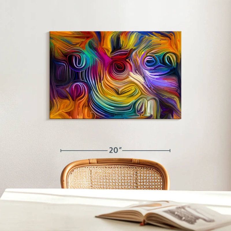Avery Abstract Tropical Flowers, 16" H x 24" W