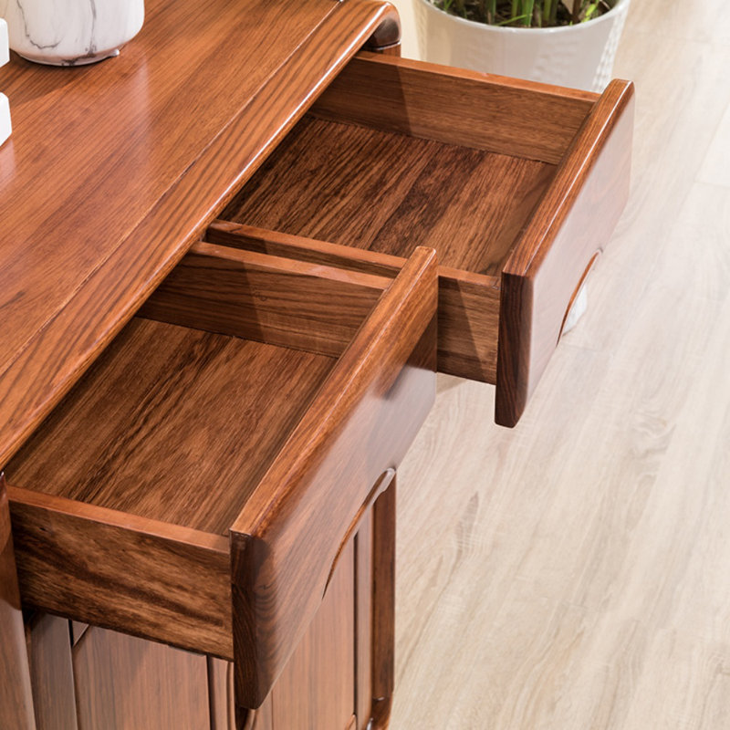 Armoire d'appoint en bois massif Jiana