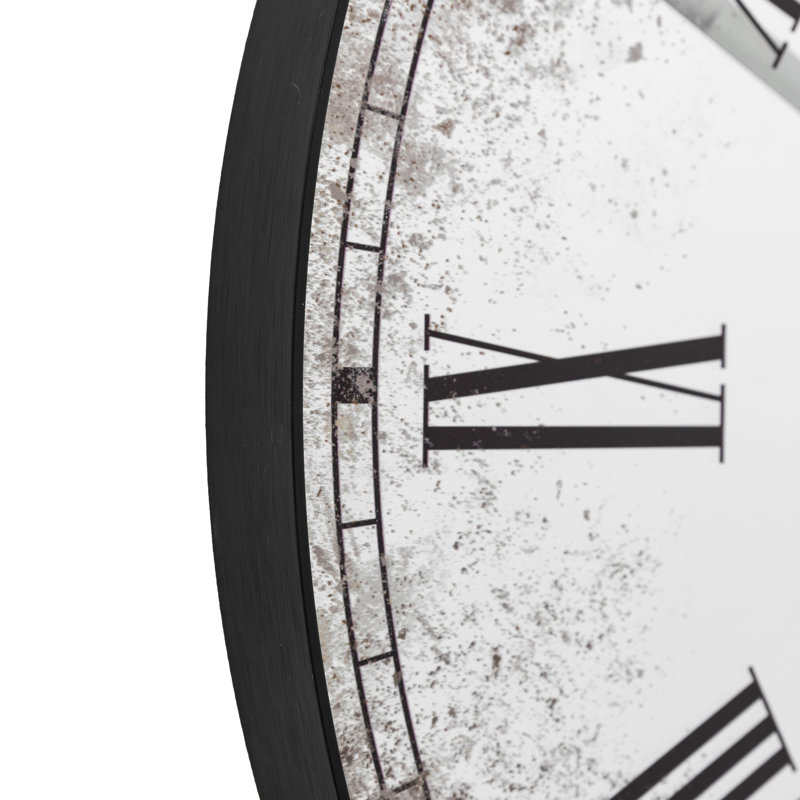 Chester Wall Clock 50cm, Black