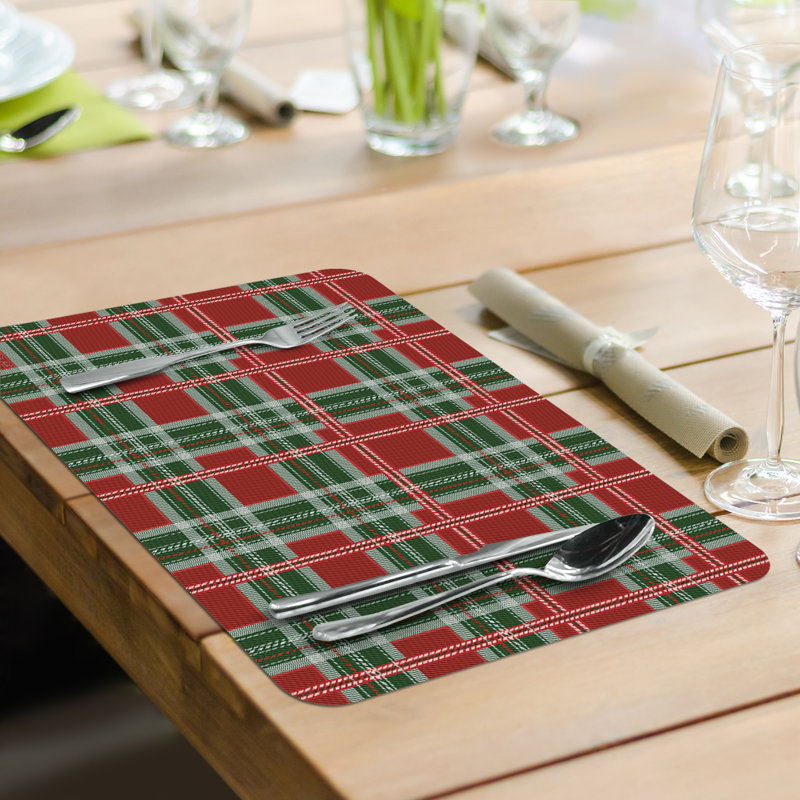 Country Christmas Reversible Rectangular Easy Care Placemats